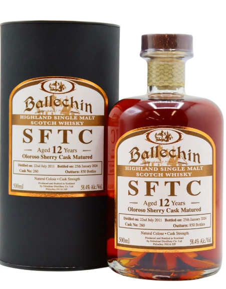 Ballechin 12 Year Old Straight From The Cask 2011 Single Malt Scotch Whisky | 500ML