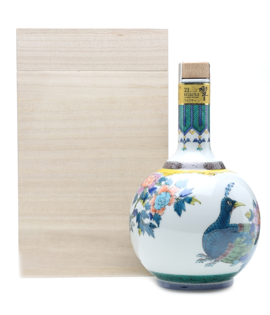 Hibiki 21 Year Old Ceramic Peacock Decanter Japanese Whisky at CaskCartel.com