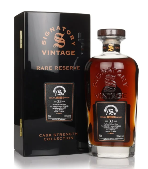Ardbeg 33 Year Old 1991 Cask #02/453/1 Cask Strength Collection Rare Reserve Signatory Single Malt Scotch Whisky | 700ML at CaskCartel.com