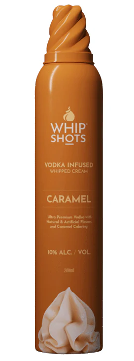 Whipshots by Cardi B Caramel Infused Whipped Cream Vodka | 375ML at CaskCartel.com