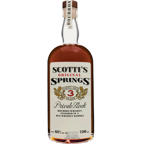 Scotti's Springs 3 Year Private Stock Barrel Aged Bourbon Finished in Rye Barrels Whiskey at CaskCartel.com