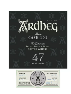 Ardbeg Rare Cask 101 47 Year Old Islay Single Malt Scotch Whisky | 700ML at CaskCartel.com