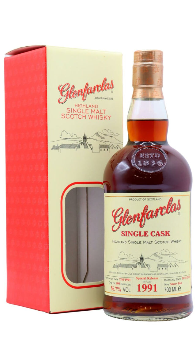 Glenfarclas Single Cask #5678 1991 27 Year Old Whisky | 700ML at CaskCartel.com