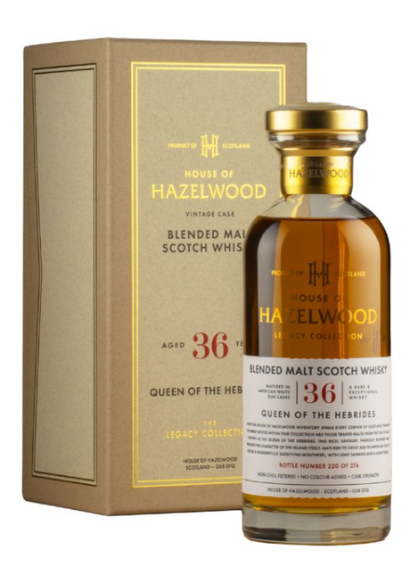 Queen of Hebrides 36 Year Old House of Hazelwood Legacy Collection Blended Scotch Whisky | 700ML at CaskCartel.com