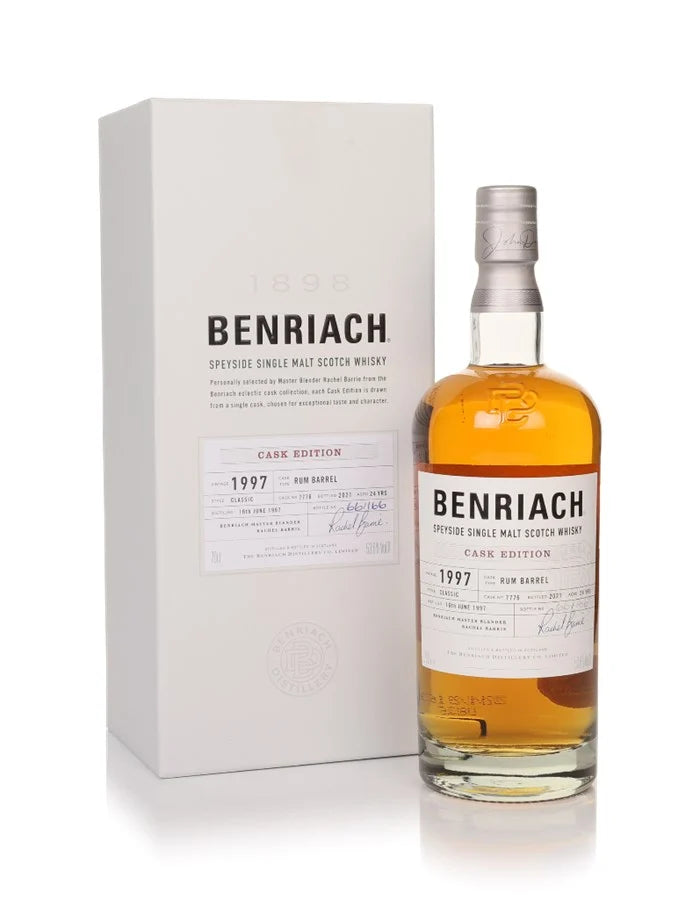 Benriach 24 Year Old 1997 Cask #7776 Cask Edition - Rum Barrel Single Malt Scotch Whisky | 700ML