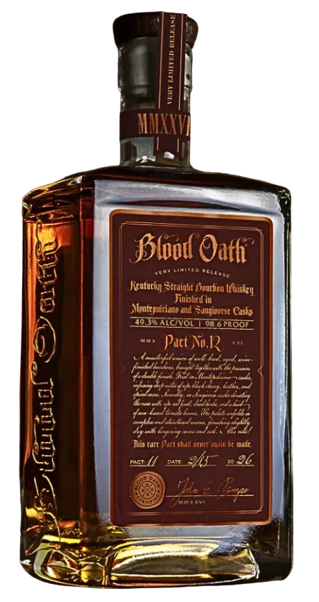 Blood Oath Pact 12 | 2026 One-Time Limited Release | Kentucky Straight Bourbon Whiskey at CaskCartel.com