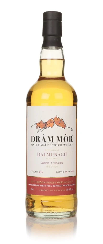 Dalmunach 7 Year Old 2016 Cask #670 Dram Mor Single Malt Scotch Whisky | 700ML at CaskCartel.com