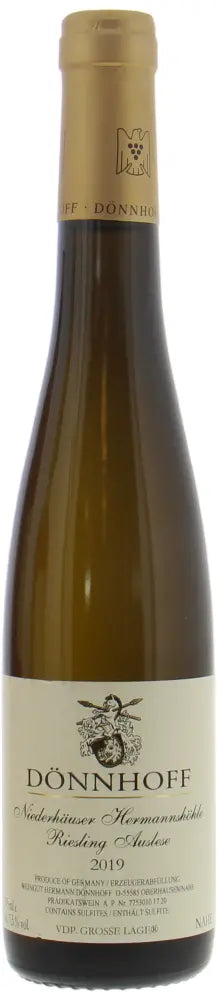 2019 | Donnhoff | Niederhauser Hermannshohle Riesling Auslese Goldkapsel (Half Bottle) at CaskCartel.com