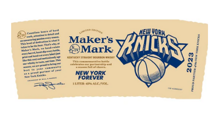 2023 Maker’s Mark New York Knicks Kentucky Straight Bourbon Whiskey | 1L at CaskCartel.com