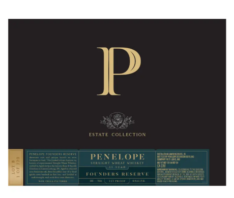 Penelope Estate Collection Founders Reserve 11 Year Old Straight Wheat Whiskey at CaskCartel.com