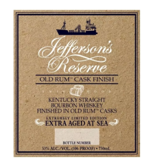 Jefferson’s Reserve Old Rum Cask Finish Extra Aged Straight Bourbon Whisky at CaskCartel.com