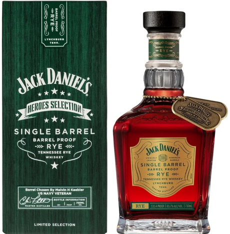 Jack Daniel's Heroes Selection Single Barrel Rye 2024 Release Tennessee Rye Whiskey at CaskCartel.com