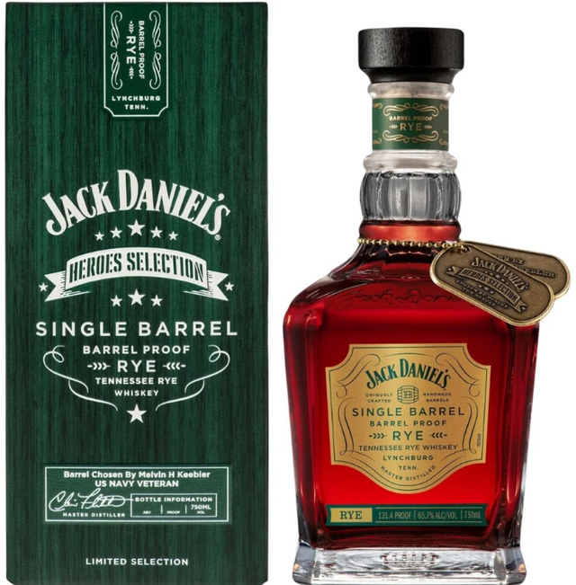 Jack Daniel's Heroes Selection Single Barrel Rye 2024 Release Tennessee Rye Whiskey at CaskCartel.com