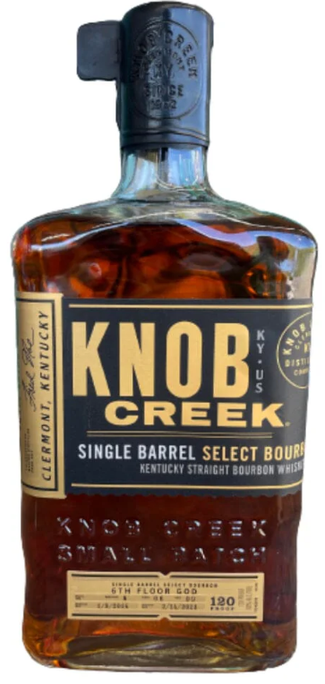 Knob Creek Single Barrel Select 6th Floor God Straight Bourbon Whiskey