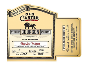 Old Carter Special Release Women Siposium 2022 Special Edition Straight Bourbon Whiskey at CaskCartel.com