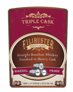 Filibuster Triple Cask Finished in Sherry Cask Straight Bourbon Whisky at CaskCartel.com
