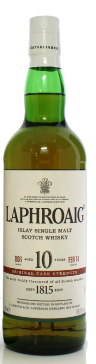 Laphroaig 10 Year Old Batch #6 Original Cask Strength Single Malt Scotch Whisky at CaskCartel.com