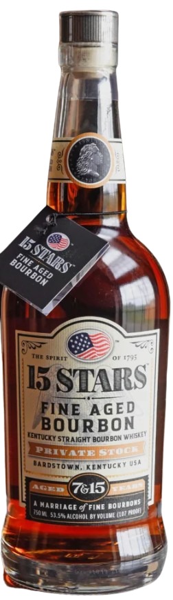 15 Stars | Private Stock 7 & 15 Year Old | Ketucky Straight Bourbon Whiskey | 2024 Release at CaskCartel.com