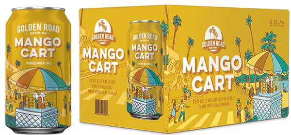 Golden Road Mango Cart | (12)*355ML at CaskCartel.com