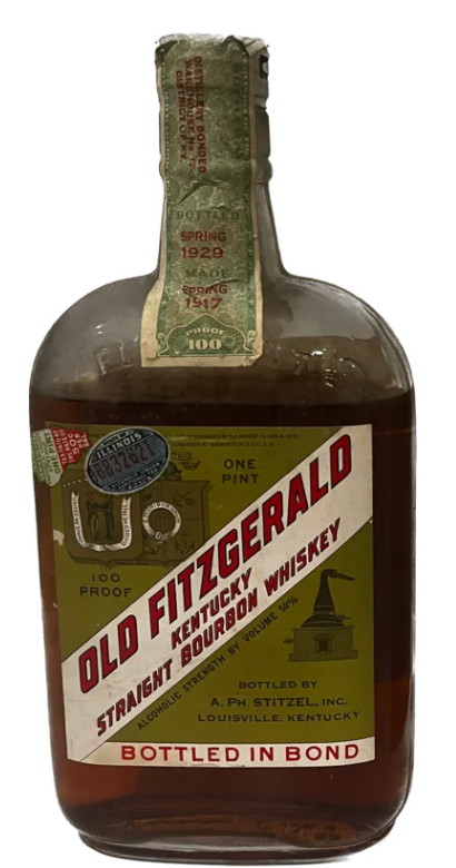 Old Fitzgerald 1917-1929 Pre Prohibition Bourbon Whiskey