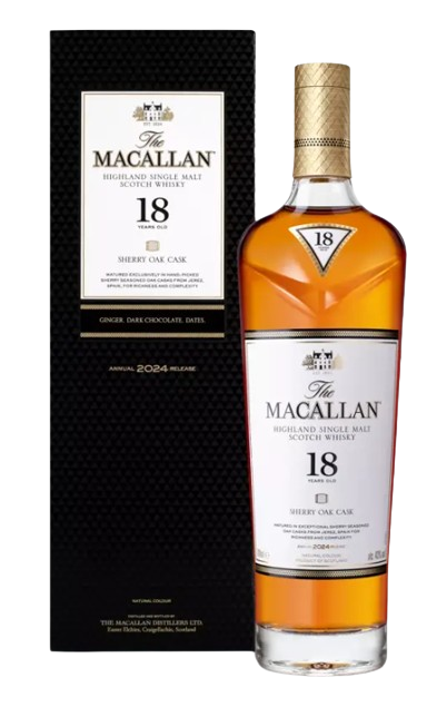 Macallan 18 Year Old Sherry Oak Cask 2024 Release Single Malt Scotch Whisky | 700ML at CaskCartel.com