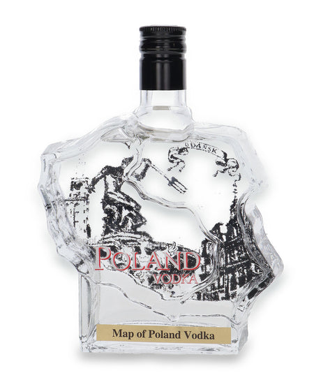 Map of Poland Vodka Gdansk | 700ML at CaskCartel.com
