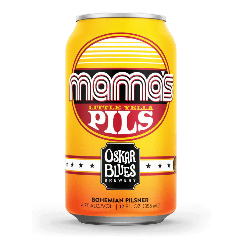 Oskar Blues Brewery Mama's Little Yella Pils Bohemian Pilsner Beer | (6)*355ML at CaskCartel.com