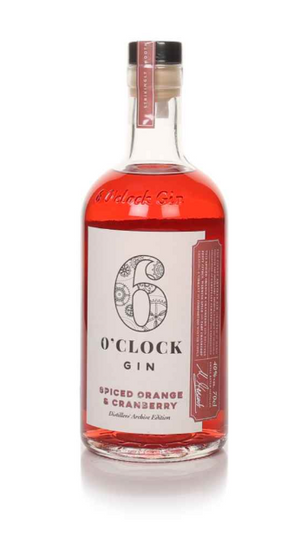 6 O'clock Spiced Orange & Cranberry Gin | 700ML at CaskCartel.com