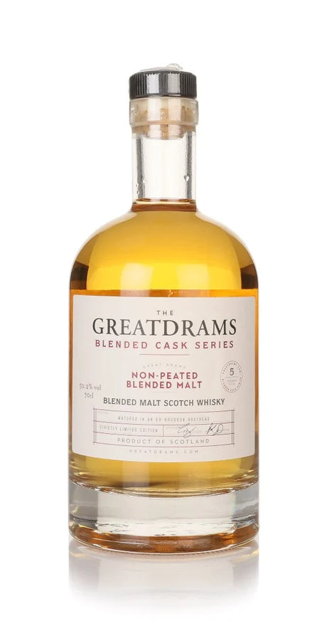 Non-Peated Blended Malt 5 Year Old Blended Cask Series (GreatDrams) Whisky | 700ML at CaskCartel.com