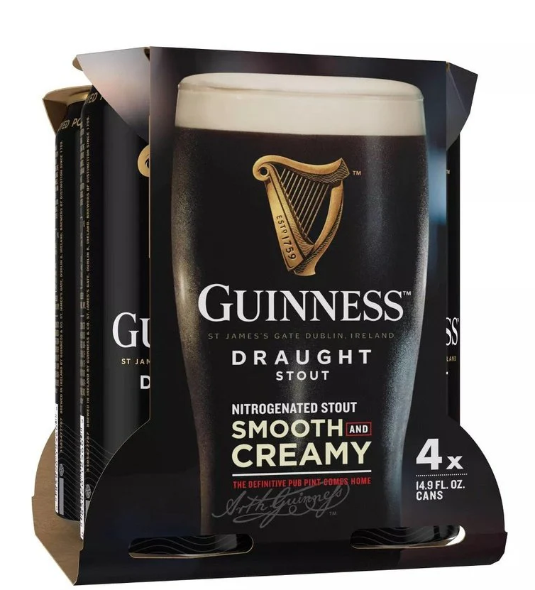 Guinness Draught Stout Beer | (4)*440ML at CaskCartel.com