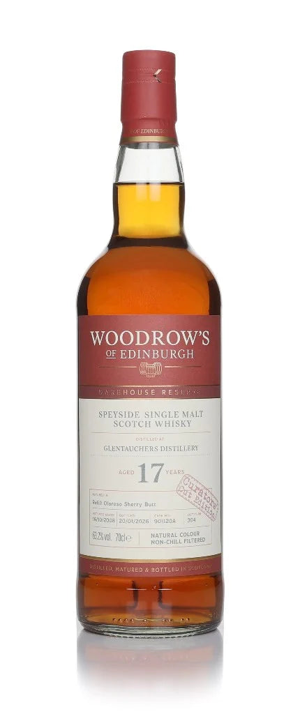 Glentauchers 17 Year Old 2008 Cask #901120A - Woodrow's of Edinburgh Single Malt Scotch Whisky | 700ML at CaskCartel.com