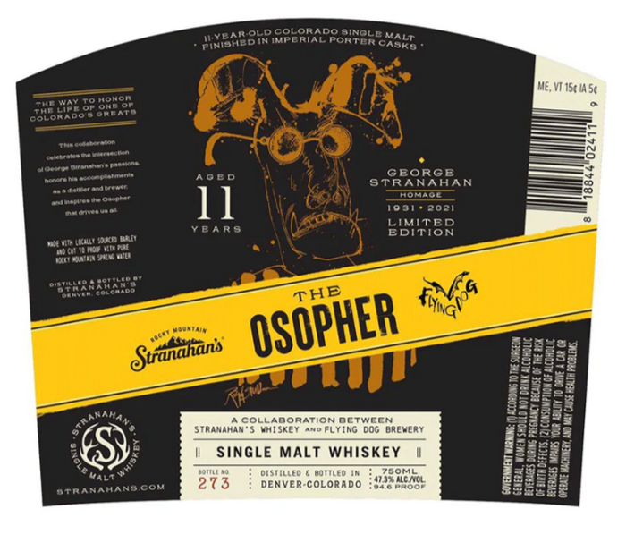 Stranahan’s The Osopher 11 Year Old Single Malt Whiskey