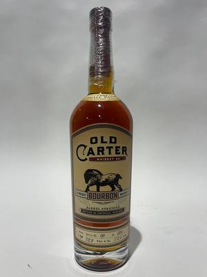 Old Carter Very Small Batch 1-GA Barrel strength Straight Bourbon 117.6 Proof Bottle 90 of 594 at CaskCartel.com