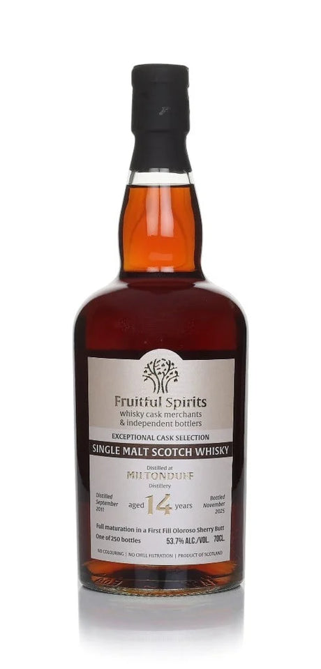 Fruitful Spirits Miltonduff 14 Year Old Single Malt Scotch Whisky | 700ML at CaskCartel.com