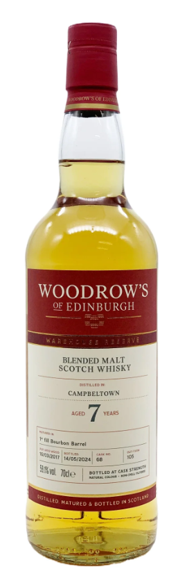 Woodrow's of Edinburgh Campbeltown Teaspooned 7 Year Old Blended Scotch Whisky | 700ML at CaskCartel.com