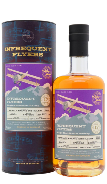 Mannochmore Infrequent Flyers Single Ruby Port Cask #804804 17 Year Old · 2008 Vintage Single Malt Scotch Whisky | 700ML at CaskCartel.com