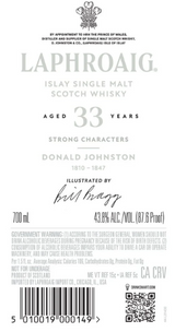 Laphroaig 33 Year Old Strong Characters Donald Johnston Single Malt Scotch Whisky | 700ML at CaskCartel.com 3