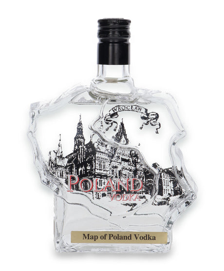 Map of Poland Vodka Wrocław | 700ML at CaskCartel.com