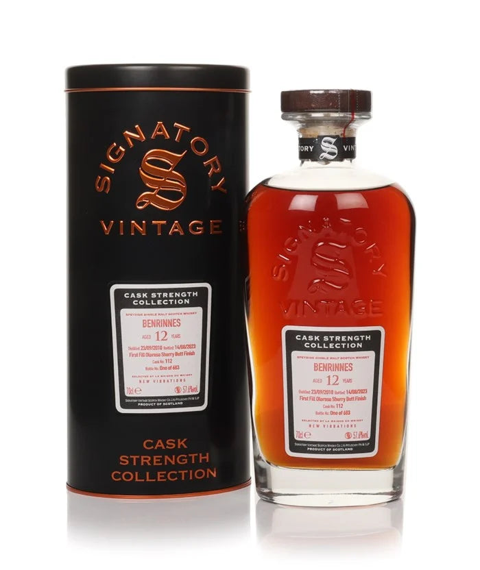 Benrinnes 12 Year Old 2010 Cask #112 - Cask Strength Collection New Vibrations (Signatory) Single Malt Scotch Whisky | 700ML