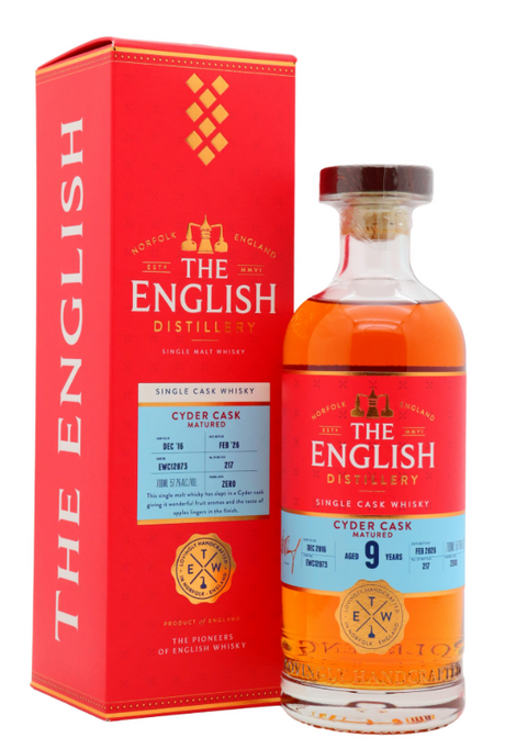 The English Single Cyder Cask #12873 9 Year Old · 2016 Vintage Whisky | 700ML at CaskCartel.com