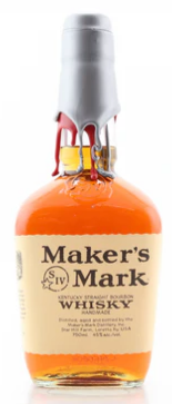 Maker's Mark 2002 Ohio State NCAA Championship Silver/Red Wax Kentucky Straight Bourbon Whisky