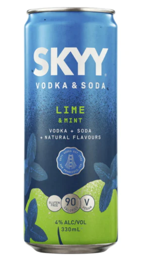 Skyy Lime & Mint - Vodka & Soda | 330ML at CaskCartel.com