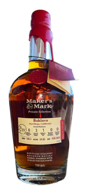 Maker's Mark Baklava Private Selection Kentucky Straight Bourbon Whiskey