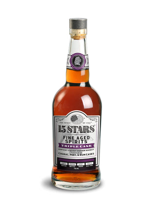 15 Stars Triple Cask Kentucky Straight Bourbon Whiskey at CaskCartel.com