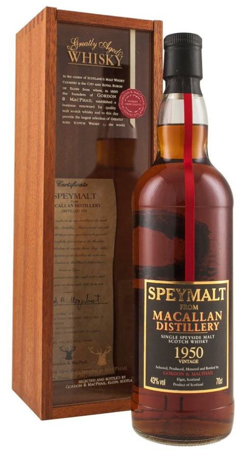 Macallan 43 Year Old 1950 Speymalt Gordon and MacPhail Bottled 1994 Single Malt Scotch Whisky | 700ML at CaskCartel.com