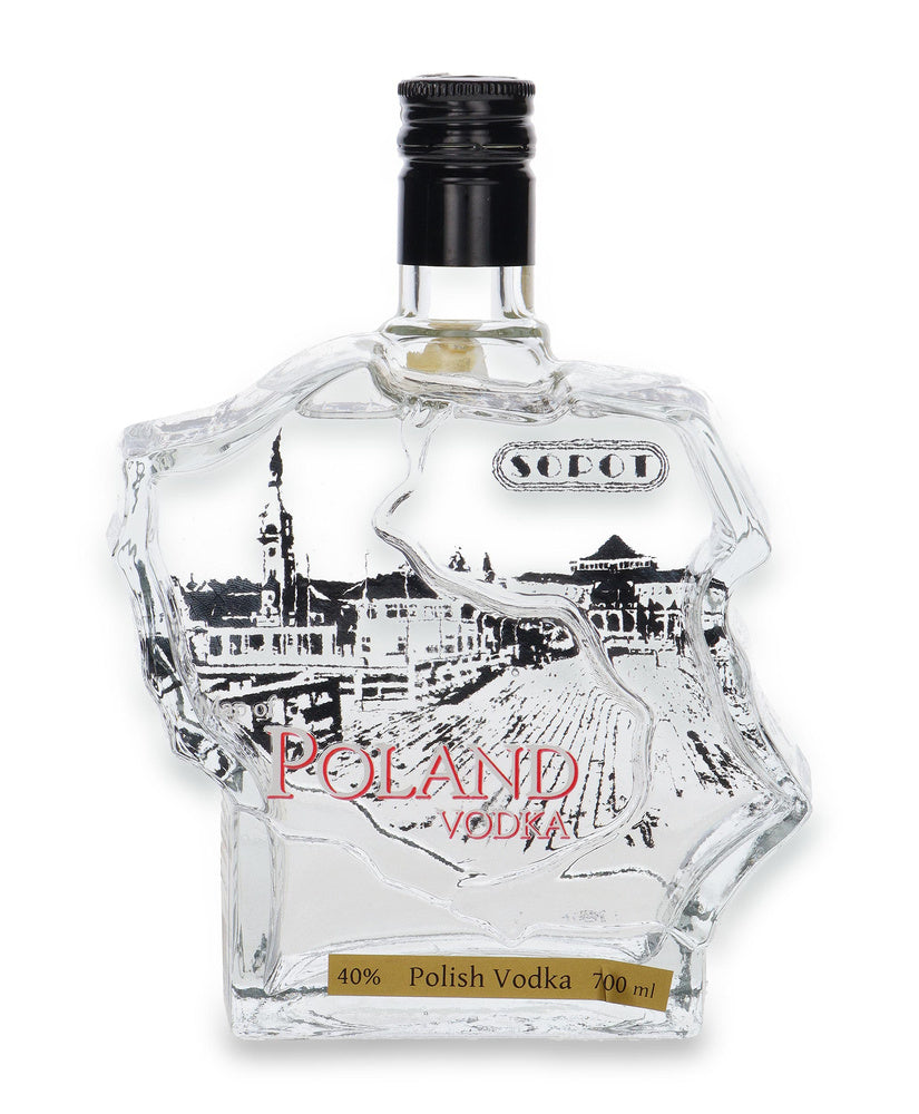 Map of Poland Vodka Sopot | 700ML at CaskCartel.com