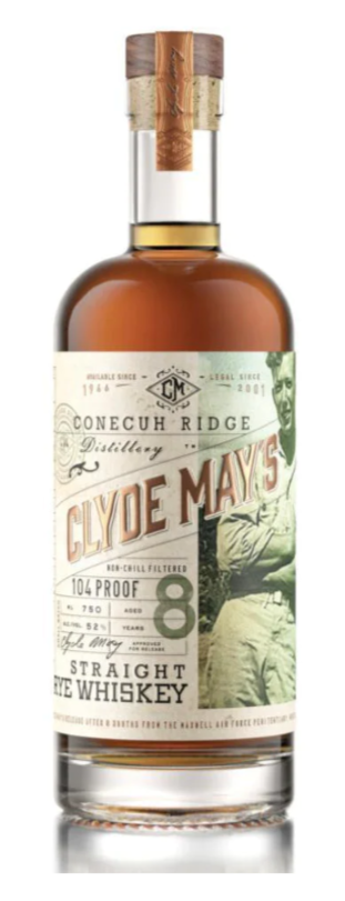 Clyde May's 8 Year Old Straight Rye Whisky