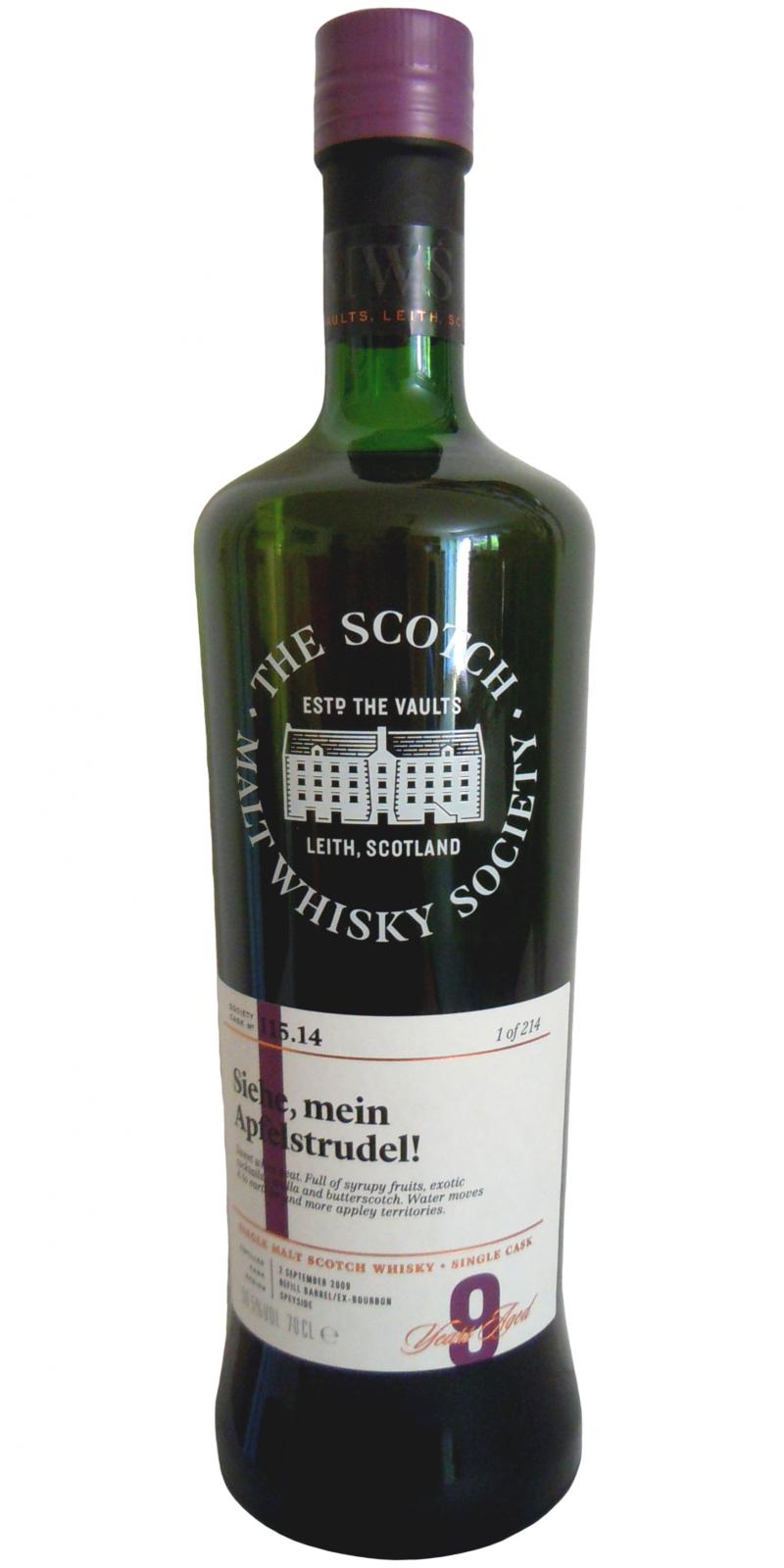 anCnoc 2009 SMWS 115.14 Siehe, Mein Apfelstrudel Single Malt Scotch Whisky | 700ML at CaskCartel.com