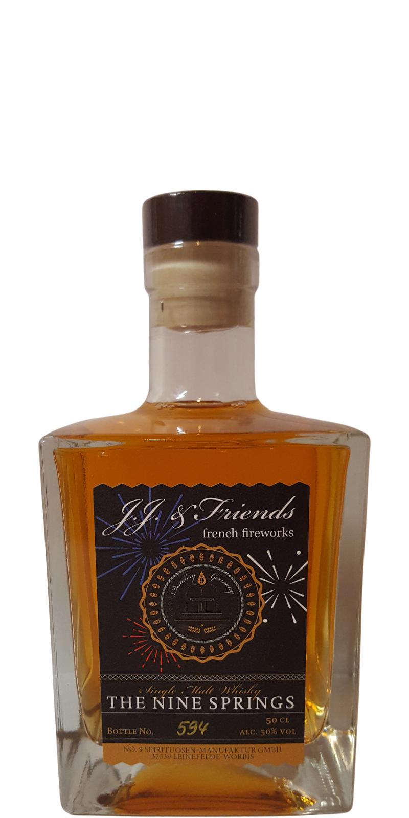 The Nine Springs J.J.& Friends french Fireworks 5 Year Old 2021 Release Single Malt Whisky | 500ML at CaskCartel.com