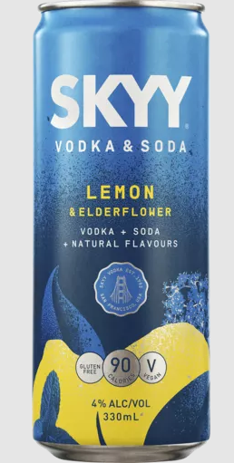 Skyy Lemon & Elderflower - Vodka & Soda | 330ML